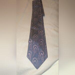 Vintage don loper purple wave silk tie